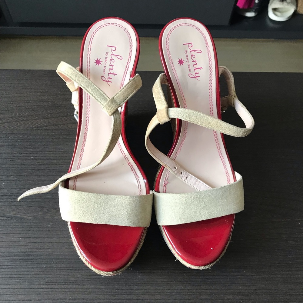 Tracy Reese Red Wedges